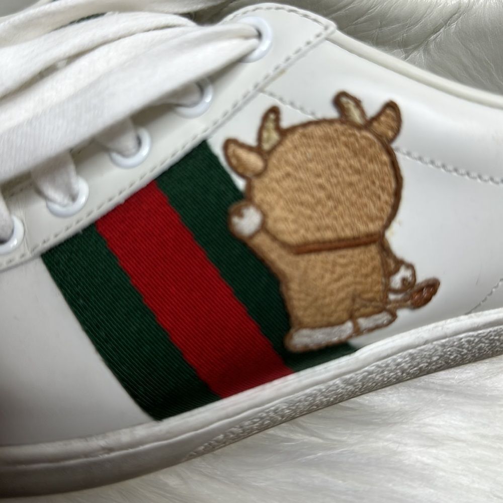 💯Authentic Gucci Sneakers with Cherryline Size 5.5 🍀 - Picture 5 of 15
